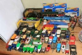 Collection of Diecast model vehicles including Dinky, Corgi, Burago etc.