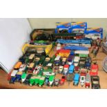 Collection of Diecast model vehicles including Dinky, Corgi, Burago etc.