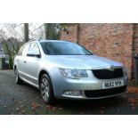 A Skoda Superb S TSI estate 1798cc petrol car, MOT until July. Registration Number NU12 YFH.