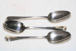 George III silver picture back tablespoon,