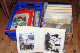 Collection of Doris Day memorabilia inc press photographs, snapshot photos in albums,
