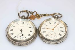 Two silver gents pocket watches, 'The Westminster',