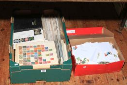 Collection of worldwide stamp albums, loose stamps, face value presentation packs, FCs, etc.