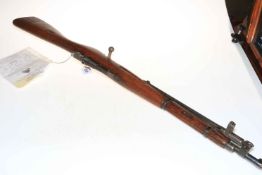 Hungarian rifle with Deactivation certificate.