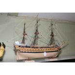 Model ship 'HMS Victory' by Heller.