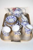 Spode Blue Colonel twenty five piece tea set.