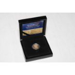 Hattons of London, The 2019 Britannia four sided gold proof half sovereign in box with COA.