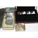 A good collection of pre 1947 silver coinage inc: 1868 Leopold II 5 Francs, 5 Francs Hercules 1849,