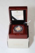 2022 The Royal Mint gold proof half sovereign in box with COA No. 0191.