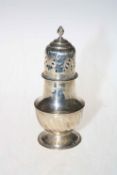 Large Victorian silver sugar castor, London 1897.