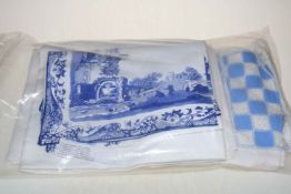 Table linen including Damask, Spode pattern, etc.