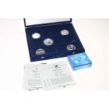 Collection of Australia silver proof coins inc 2004 and 2008 Kangaroo, 2004 Mawson Station,