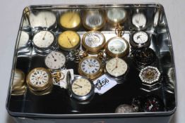 Fourteen assorted pocket watches including Smiths, Lotex, etc.