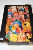 Collection of eleven Magic Roundabout glove puppets with vinyl heads including Zebedee,