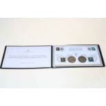 Jubilee Mint - The 180th Anniversary of the Penny Black and Two Pence Blue Silver Crown Coin Cover,