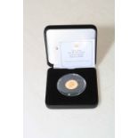Jubilee Mint - The 2020 solid 22 carat gold proof half laurel in box with COA.