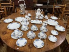 Forty eight piece Royal Albert 'Moonlight Rose' tea, coffee and dinner service.