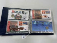 Royal Mail / Royal Mint Philatelic Numismatic Covers album inc St.