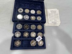 Collection of silver proof and other coins inc: 2000 Ireland Piedfort 2000,