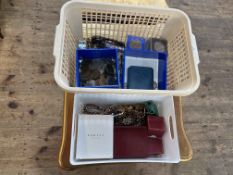 Collection of coins, costume jewellery, Radley watch, etc.