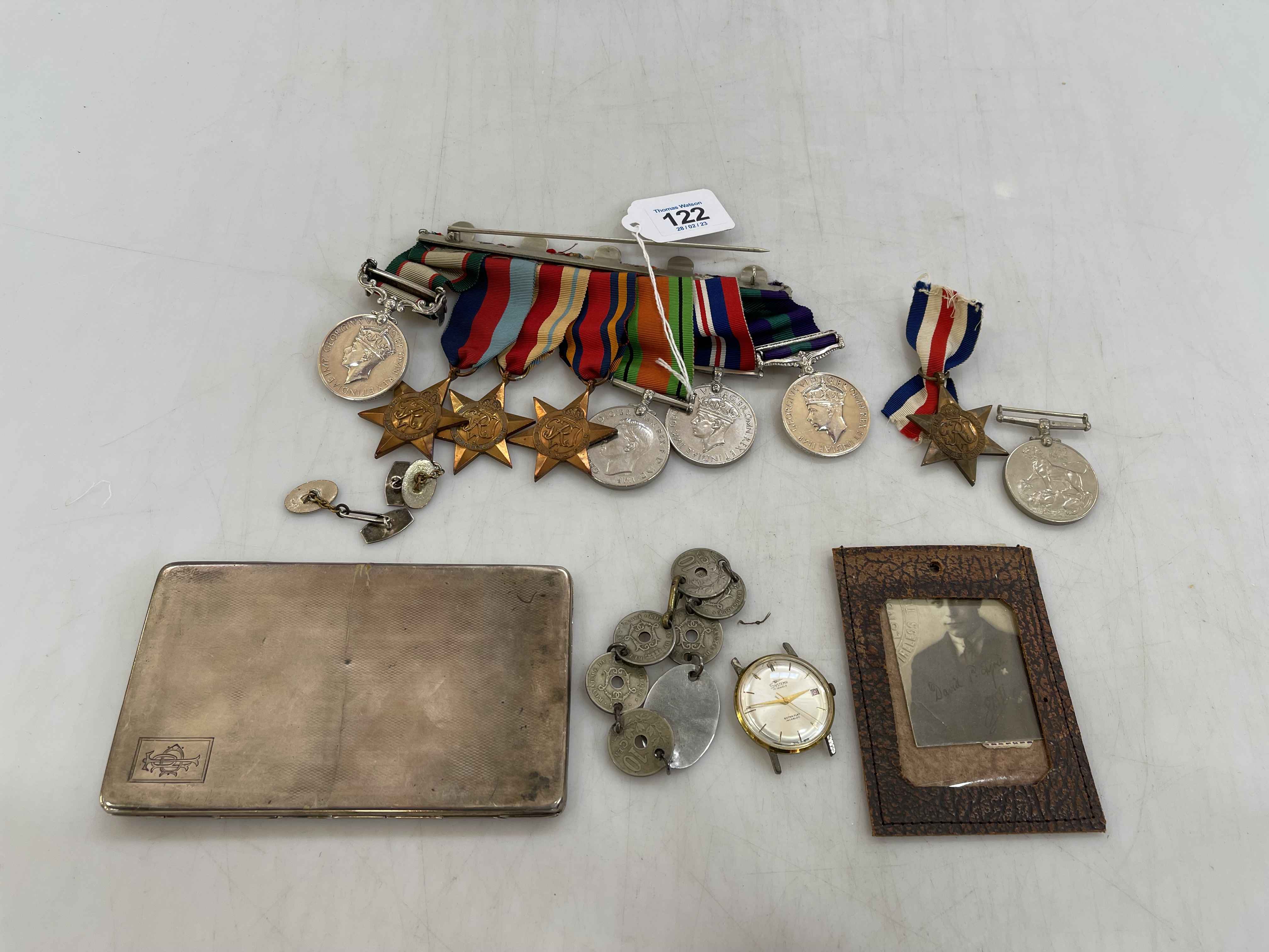 Collection of medals inc India North West Frontier 1936-37 793923 SGLN. D. TYRIE. R. Signals, S. E.