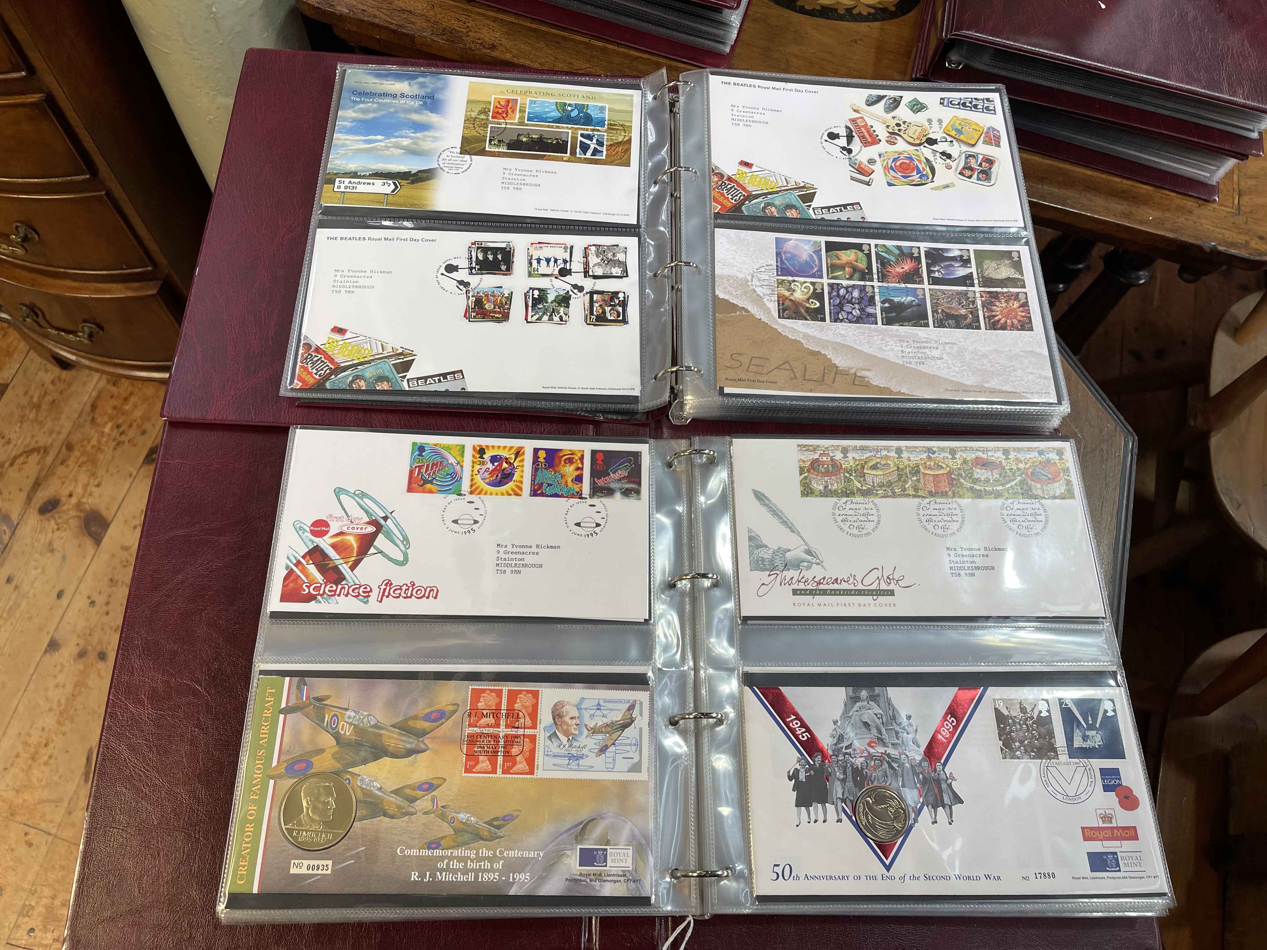 Six albums of commemorative FDCs c2000's including Tallents House, Royal Mint covers including £1, - Image 2 of 3