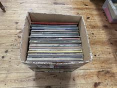 Collection of LP records including Beatles, etc.