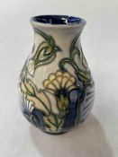 Moorcroft Hawks Beard vase, signed and dated 16.11.97, 13.5cm.