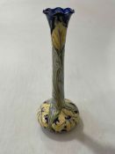Moorcroft Florian Ware vase with stylised flower decoration, signed, printed mark and no. M.