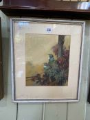 Richard Constable, Oriental Birds Study, 28cm by 22cm, framed.