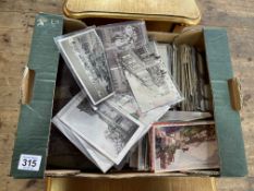 Collection of postcards, stamps, FDCs, Victorian greetings cards etc including military camps,