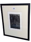 Tom McGuinness, Women in the Pit Yard, framed print, signed and dated 93, 43.