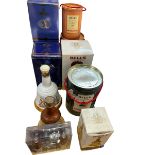 Collection of Bells Whisky commemorative decanters including Christmas 1990,