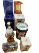 Collection of Bells Whisky commemorative decanters including Christmas 1990,