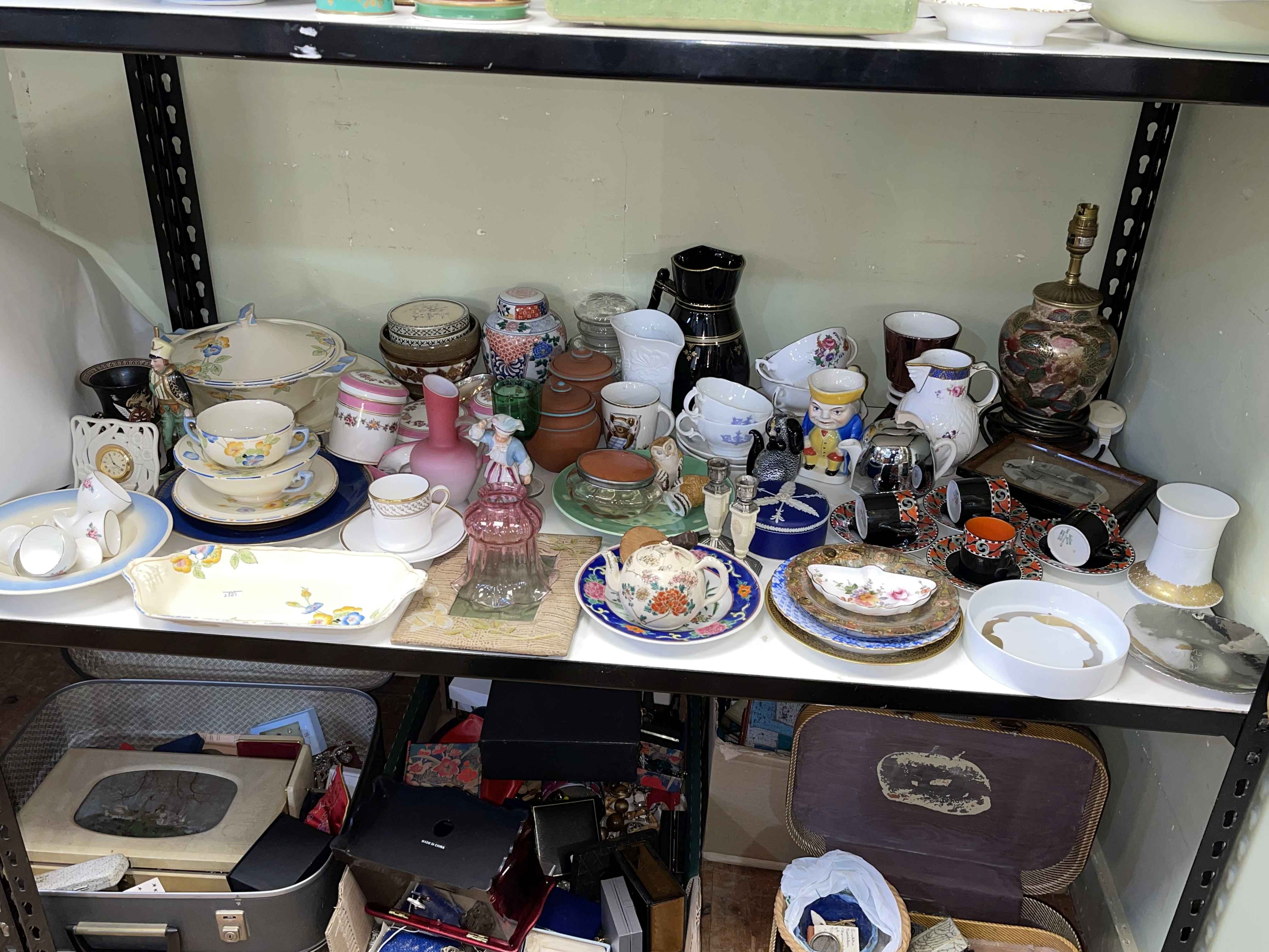 Collection of decorative porcelain including Royal Crown Derby, Coalport, etc.