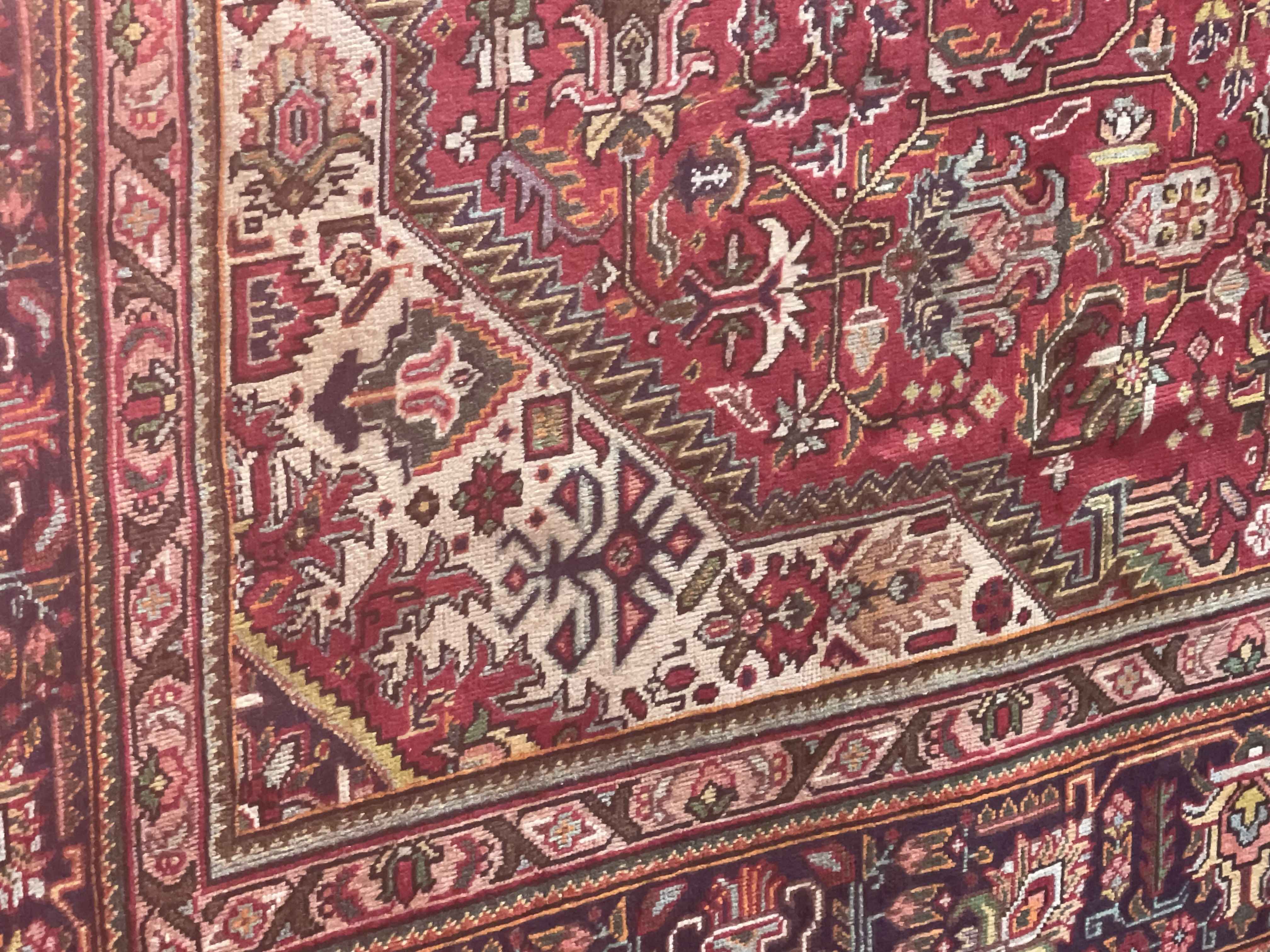 Fine 20th Century hand knotted Iranian Tabriz carpet 3.46 by 2.52. - Image 2 of 2