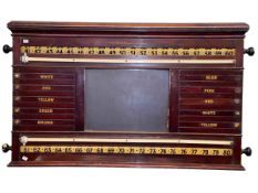 Orme & Sons Ltd, Manchester, London & Glasgow vintage billiard/snooker room scoreboard,