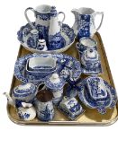 Collection of Spodes Italian blue and white china and other blue and white.