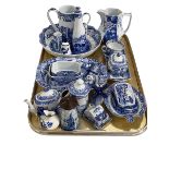 Collection of Spodes Italian blue and white china and other blue and white.