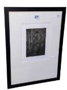 Tom McGuinness, Travelling the Return, framed print, signed and dated 86, 42cm by 31cm,