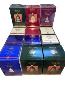 Fifteen Bells Whisky boxed decanters including Christmas, limited edition, commemorative, etc.