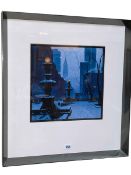 Mark Harrison, Bryant Park, limited edition giclee print in glazed frame with COA verso,