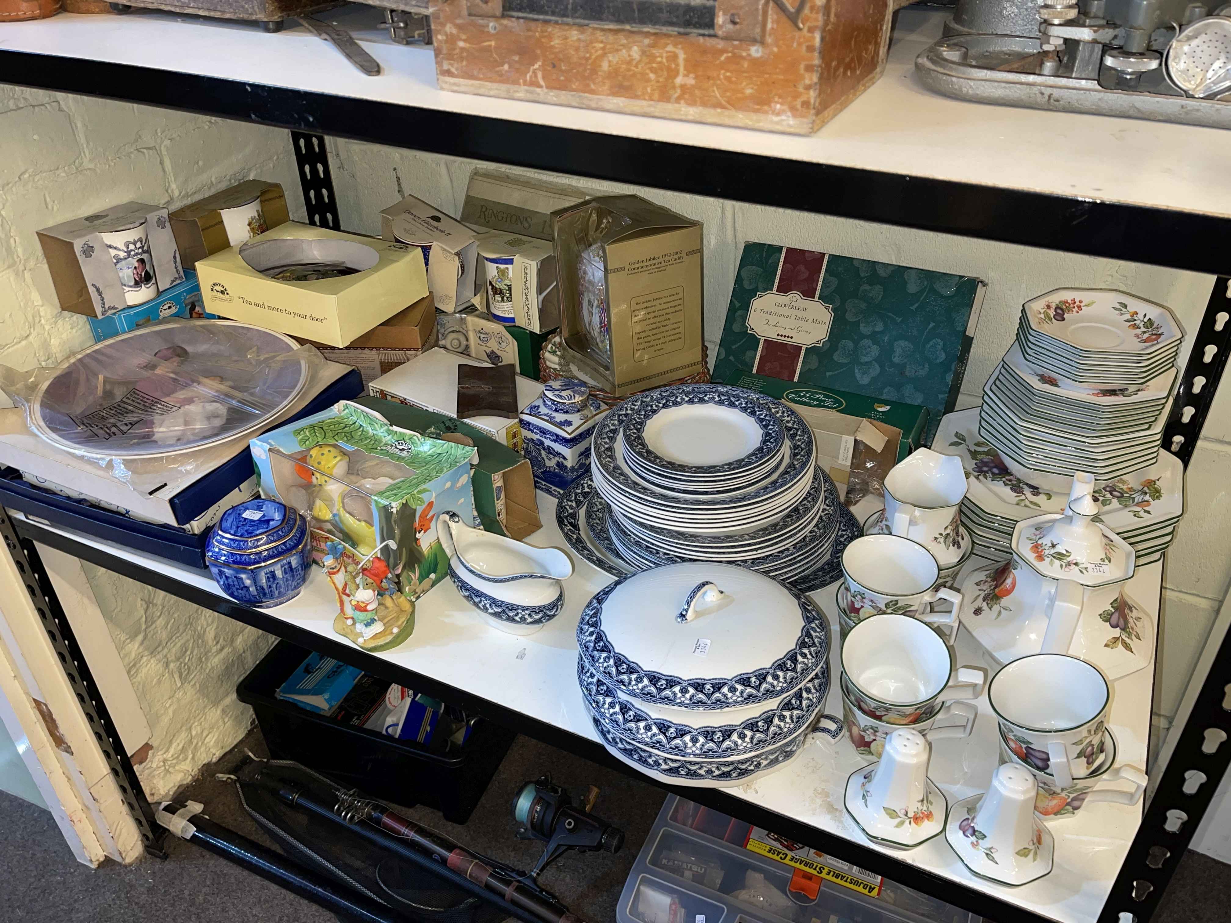 Collection of Ringtons, part teawares, collectors plates, etc.