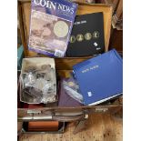 A good collection of pre 1947 worldwide coinage inc 1902 Victorian crown, one shilling 1897,