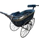 Victorian twin baby carriage, dated 1887.