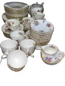 Collection of Royal Worcester Roanoke 2827 and Wedgwood 3043 teawares.