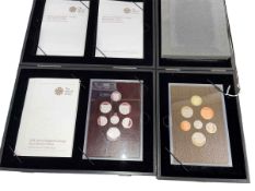 Two Royal Mint 2008 United Kingdom 'Royal Shield of Arms' inc proof collection and a silver proof