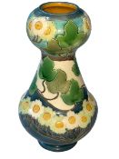 Burmantofts Art Nouveau vase, shape number 2206, 28cm.
