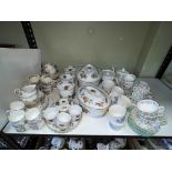 Royal Worcester Evesham casseroles, storage jars and ramekins, Minton Haddon Hall tea china,
