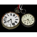 Victorian silver gents pocket watch, Chester 1880, and large keyless watch (2).